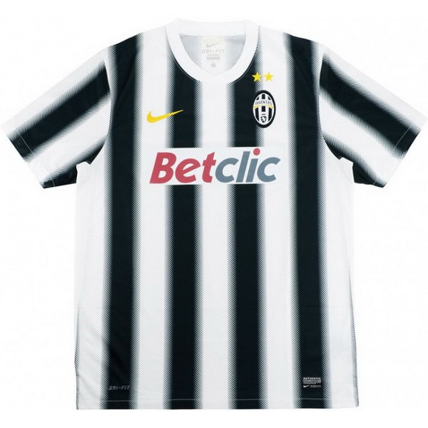 Thailandia Maglia Juventus Prima Retro 2011 2012 Nero Bianco